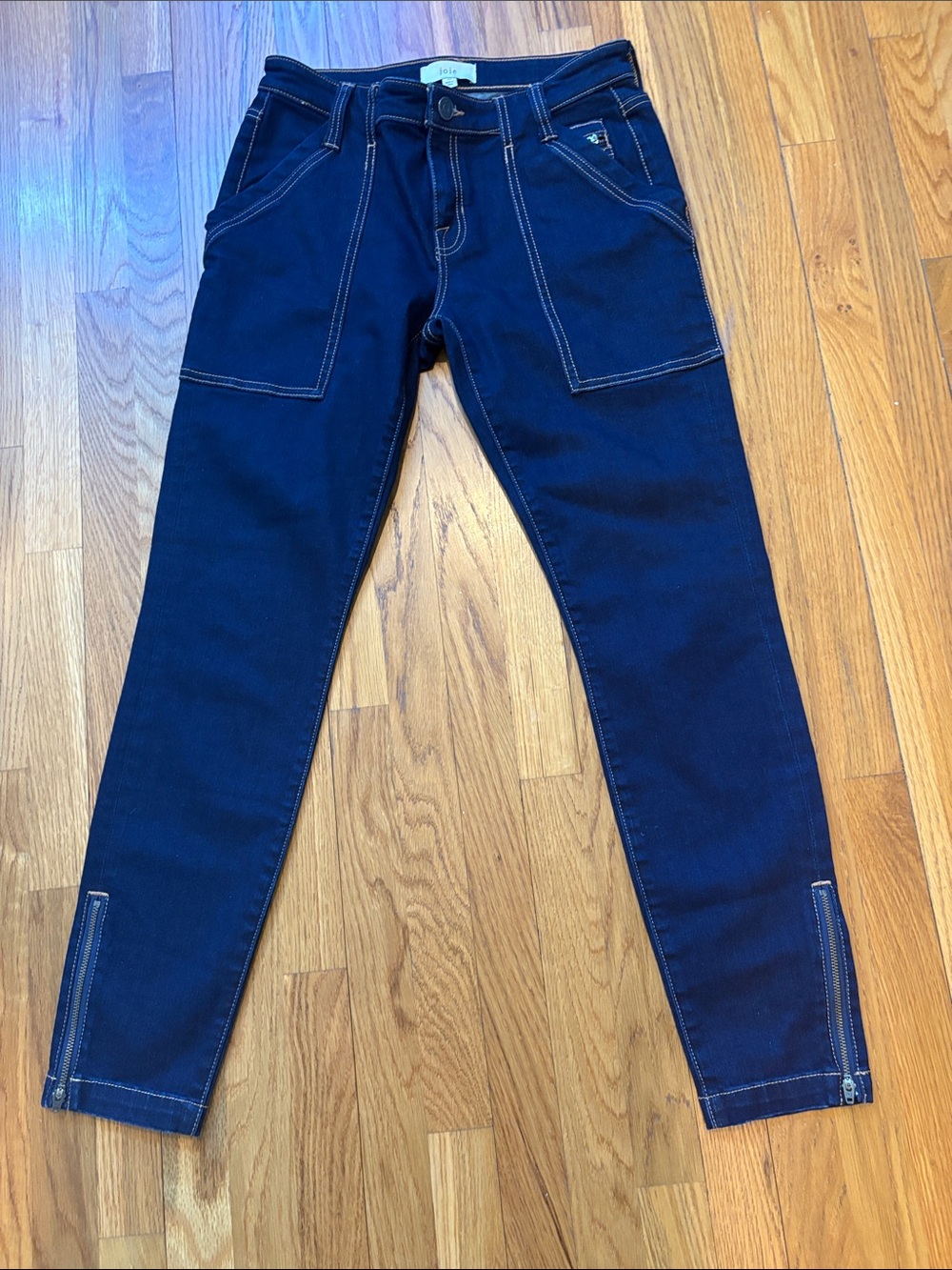 Joie High-Rise Dark Blue Jeans with Contrast Stitching Size 27 NWOT!